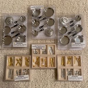 Danish Set of 6 Boxes of Doll Accessories NWT